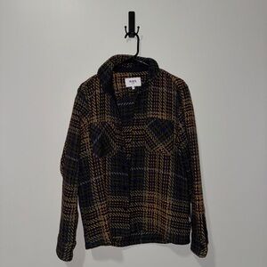 Wax London Blue and Brown Checkered Men's Shirt